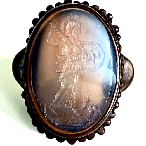 Anello argento romano antico