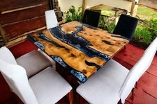 Tavolo legno resina - legno,