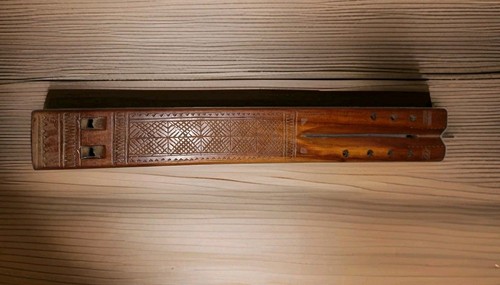 Antico doppio flauto legno - ,