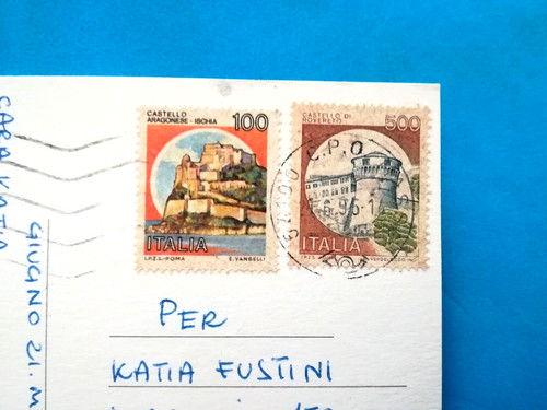 Francobollo 100 lire castello - 100,