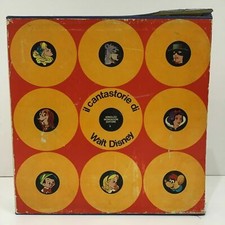 WALT DISNEY CANTASTORIE MONDADORI EDITORE 1970  ILLUSTRAZIONI E DISCO 8 STORIE