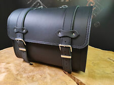 Borsa in pelle Loki nera adatta per softail moto trike Harley quad pelle