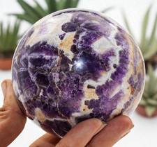 Sfera cristallo ametista - di,