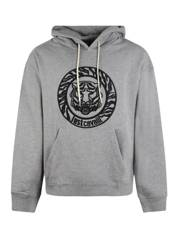Felpa uomo grigio just cavalli - felpa,
