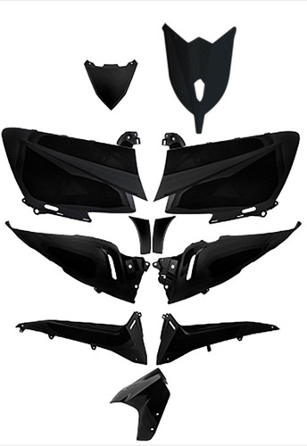 Kit carene pezzi nero - 11,