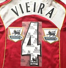 Arsenal VIEIRA #4 nome stampa