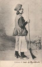 1912 Sardegna Costume di Desulo soldato Cartolina