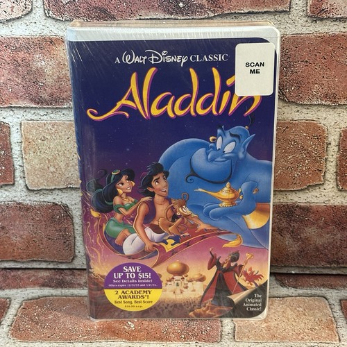 Aladdin vhs sealed walt - vhs,