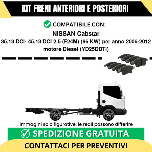 Pastiglie freno ant post - ant, +