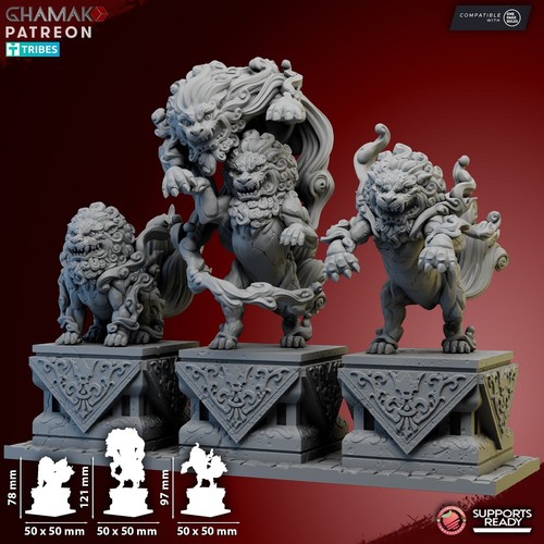 Komainu statue chinese - komainu,