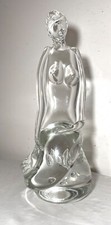 GRANDE Luigi Moro vetro soffiato a mano nuda signora donna sirena scultura statua arte