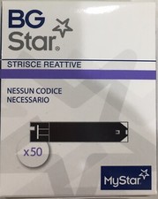 BG STAR MY STAR 100 STRISCE REATTIVE GLICEMIA GLUCOSIO