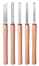 Einhell - Set di 5 scalpelli per tornio (set per tornitrici, 5 torni, in acciaio