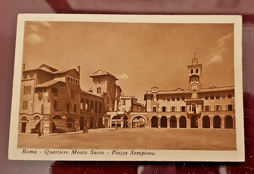 Cartolina roma quartiere - cartolina,