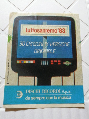 Adesivo tuttosanremo 83 - tuttosanremo, '83
