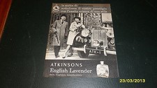 Advertising Italian Pubblicità: ATKINSONS ENGLISH LAVENDER **1961**