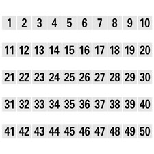  50 Pcs Numeri Per Tavoli Ristorante Carte Di Reception Nozze Numerate