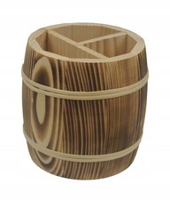 Portaposate legno bruciato