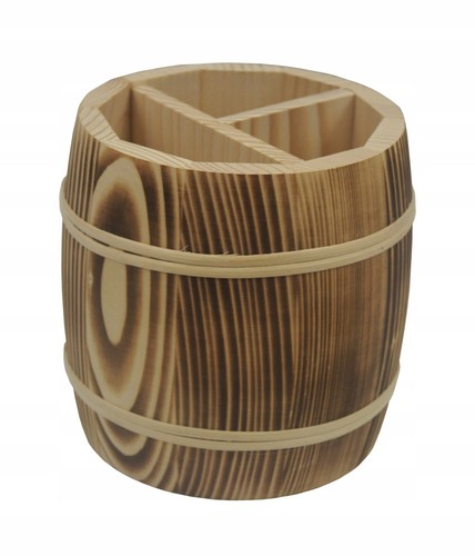 Portaposate legno bruciato
