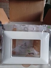 10PZ Placche 3 Posti Bianco compatibile con Bticino Matix tipo AM4803BBN sottile