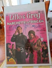 Poster Spettacolo Lillo E Greg - marchette In Trincea - Autografato