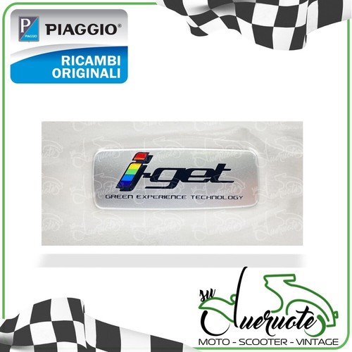 Targhetta adesivo iget scritta - iget,