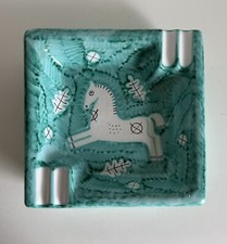 GRANDE POSACENERE PORTACENERE ASHTRAY CANTAGALLI DECORO GUIDO GAMBONE VINTAGE