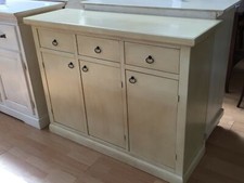 CREDENZA CREDENZINA COLORE AVORIO ANTICATO - LEGNO - VARI COLORI