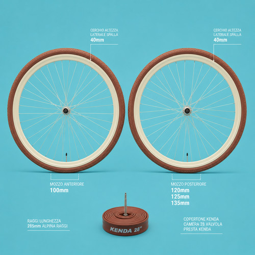Ruote cerchi bici - , 28x1.3/8-5/8