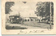 VENEZIA - LIDO - Partenza del tramway a cavalli (omnibus) - animatissim  -aav765