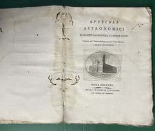 VARIE STAMPE LIBRI MANOSCRITTI MACHIAVELLI ASTRONOMIA SPECOLA VIAGGI ETC. 1800