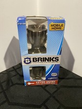 Brinks 2710-109 Pomello ingresso con chiave stile campana per casa mobile, ottone antico