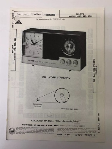 Radio orologio bulova howard - radio,
