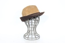 Cappello vintage Fedora Trilby elegante pelle sloucher slouch donna uomo unisex