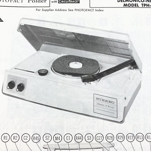 Delmonico nivico 1968 phono - delmonico,