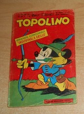 ED. MONDADORI  SERIE  TOPOLINO   N°  150   1956   ORIGINALE  CON ERRORE !!!!!