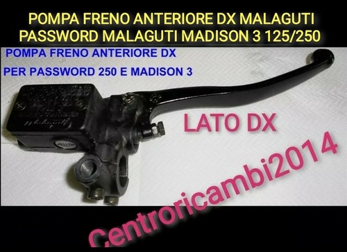 Pompa freno anteriore - anteriore, dx