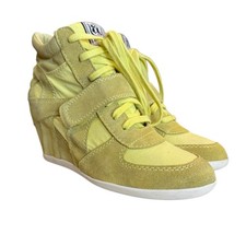 Sneakers scamosciate zeppa