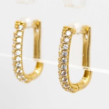 Orecchini oro 18 kt uomo/donna 18 carati 750/1000 gioiello unisex elegante