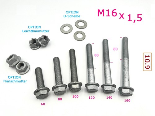 Pezzi vite flangiata - 10, mbn
