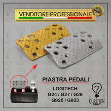 PEDALIERA LOGITECH G25 G27 G29 G920 G923 PIASTRA ADATTATORE DOPPIO PEDALE GIOCO