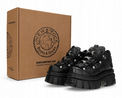 Scarpe new rock italiani negro - rock,