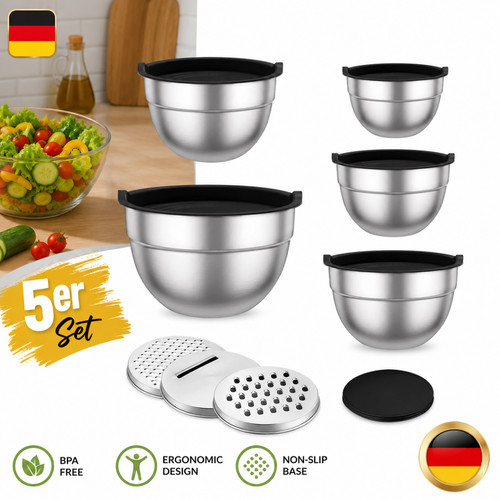 Set ciotole acciaio - ciotole,