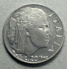 Italy 20 Centesimi 1942-R