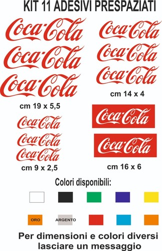 Adesivi coca cola vinile - coca,