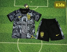 Maglia Calcio Brasile,cristo Redentore,jesus,taglia BAMBINO ,maglia+ Pant,brasil