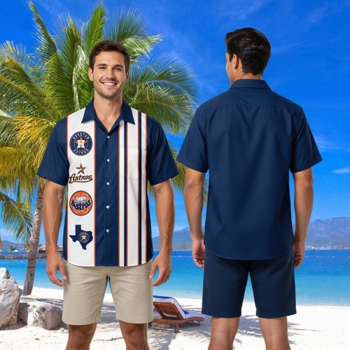 Camicia hawaiana arancione