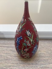 Vaso floreale rosso - , decorativo