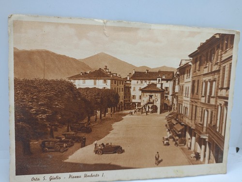 Cartolina orta giulio 1935 - cartolina,