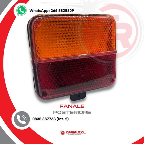 Fanale posteriore quadrato - fanale,